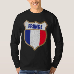 Camiseta Adesivo da bandeira da França para franceses e que