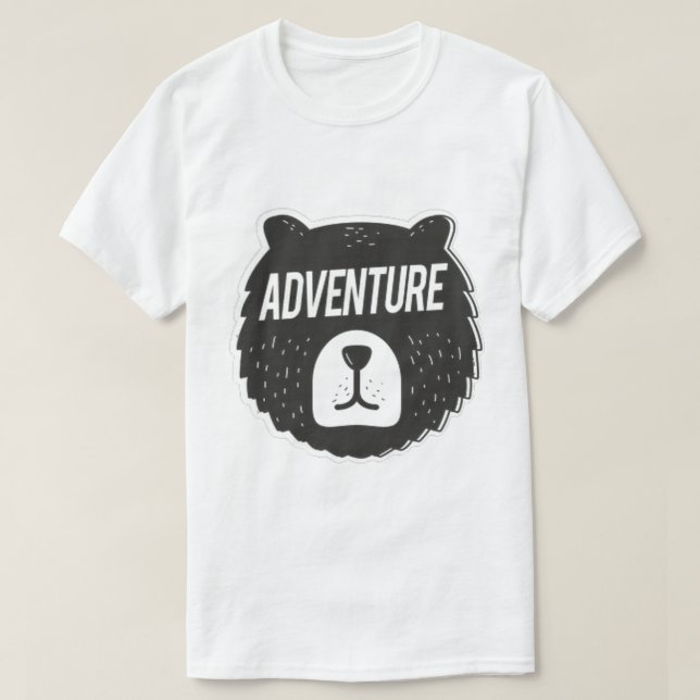 Camiseta Adesivo de Aventura (Frente do Design)