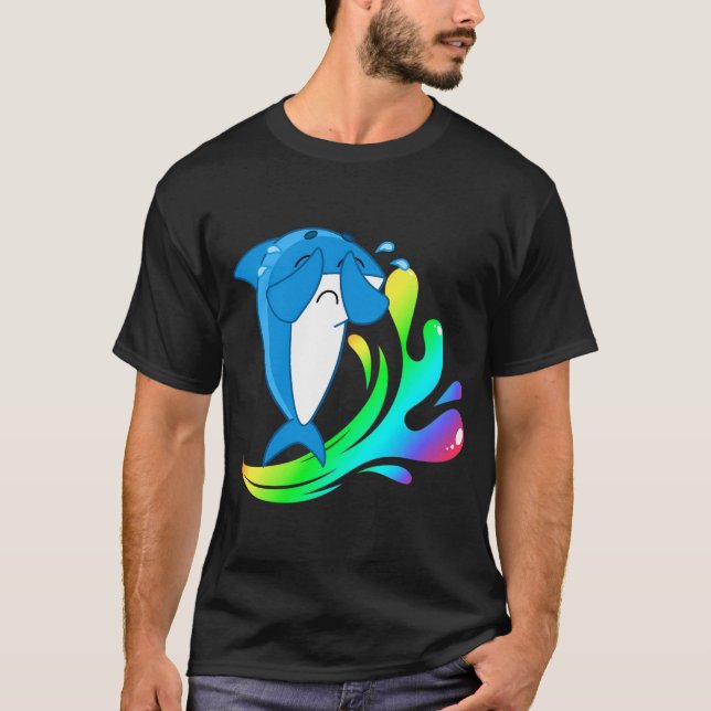 Camiseta adesivo de baleia icônico (Frente)