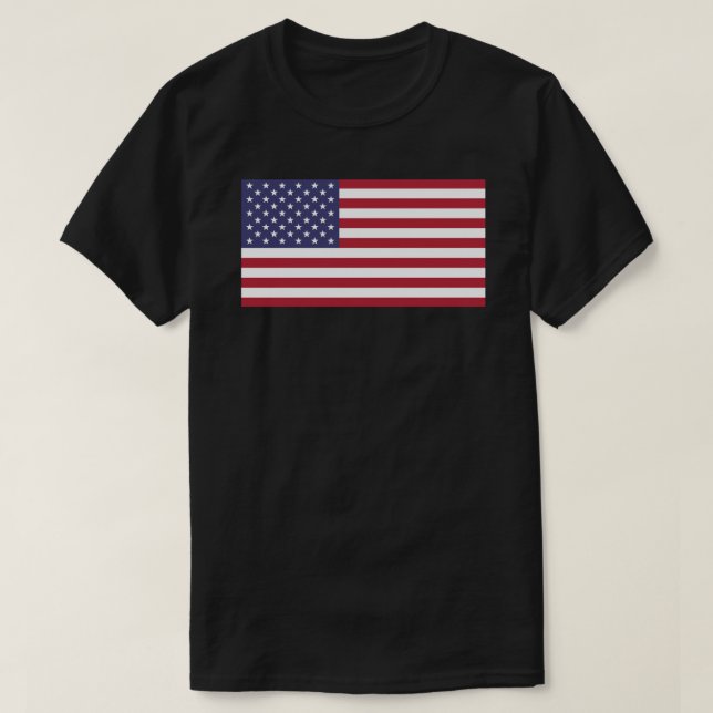 Camiseta adesivo de bandeira americano (Frente do Design)