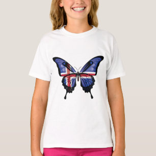 Camiseta Adesivo de bandeira da borboleta rabo de andorinha