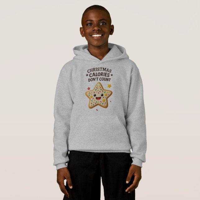 Camiseta Adesivo de Biscoito de Natal em Forma de Estrela F (Frente Completa)