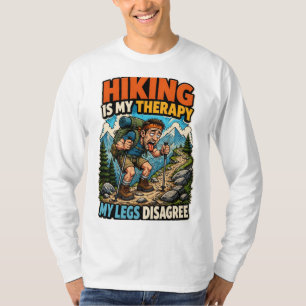 Camiseta Adesivo de Caminhada Divertida É Minha Terapia Min