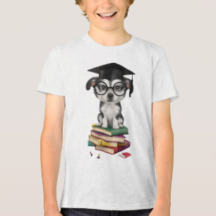 Camiseta Adesivo de Cão de Graduação Inteligente - Pup Boni