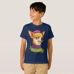 Camiseta Adesivo de Chihuahua Atrevido 