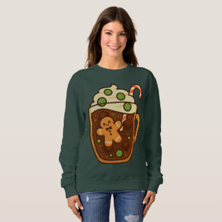 Camiseta Adesivo de Chocolate Quente de Gengibre Aconchegan