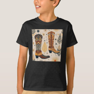Camiseta Adesivo de design contínuo com padrão de vaqueira