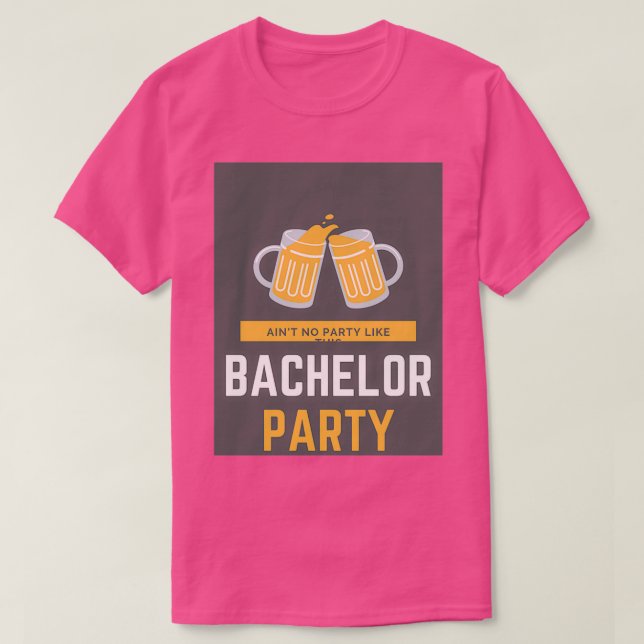 Camiseta Adesivo de despedida de solteiro (Frente do Design)