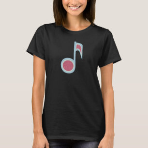 Camiseta adesivo de folha de música