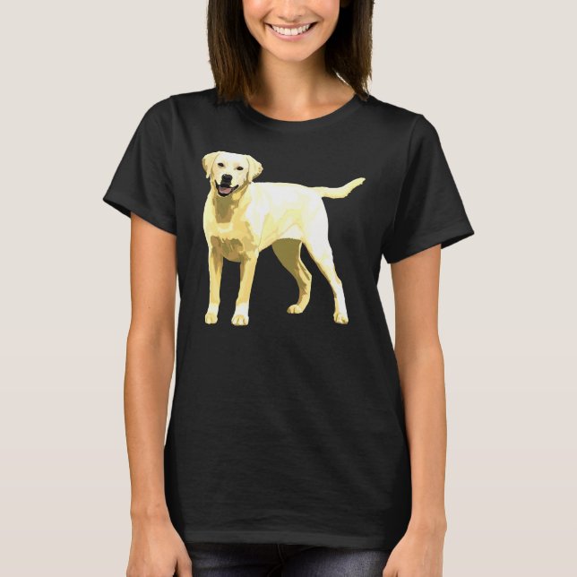 Camiseta Adesivo de laboratório amarelo (Frente)