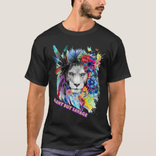 Camiseta Adesivo de Leão Selvagem 
