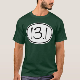 Camiseta Adesivo de Meia Maratona Oval 131 Menino Correndo