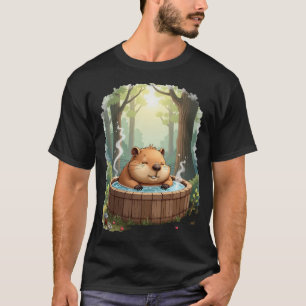 Camiseta Adesivo de Relaxamento na Banheira do Capivara Rel