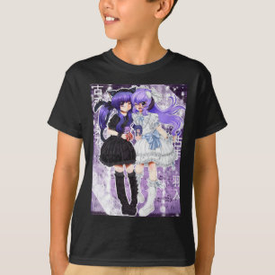 Camiseta Adesivo de Rika Furude e Hanyuu