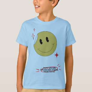 Camiseta Adesivo de rosto sorridente retrô fofo para crianç