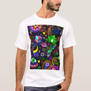 Camiseta Adesivo de Sapo com Asas de Fada   Sapo Neon Tripp