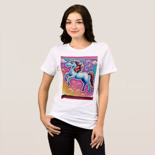 Camiseta Adesivo de Unicórnio Arco-Íris Mágico – Fantasia C