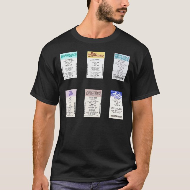 Camiseta Adesivo do FastPass Sticker Pack (Frente)