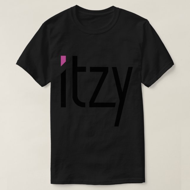 Camiseta adesivo do logótipo itzy (Frente do Design)