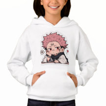 Adesivo do Rei Fofo Chibi Emburrado - Cabelo Rosa