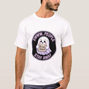 Camiseta Adesivo Fica Longe - Introdução Engraçada Gh