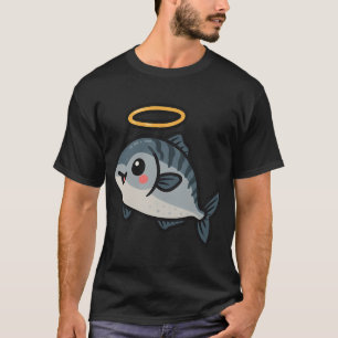 Camiseta Adesivo Fofo de Cavala Sagrada – Peixe Kawaii En