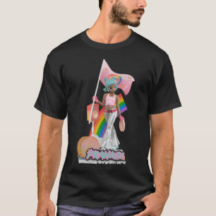 Camiseta Adesivo Pop Mart Peach Riot Frankie Rainbow Parade