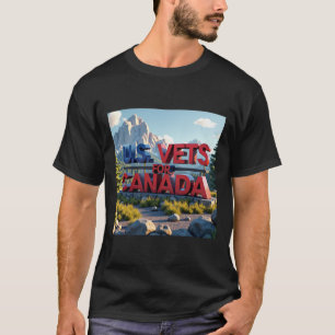 Camiseta Adesivo Veteranos dos EUA para o Canadá