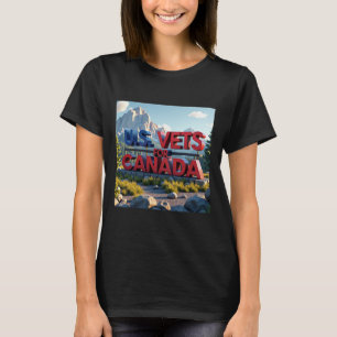 Camiseta Adesivo Veteranos dos EUA para o Canadá