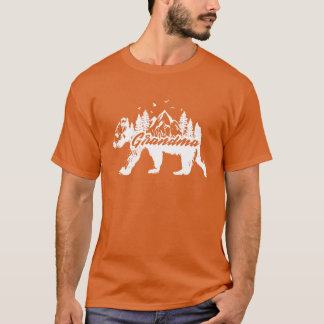 Camiseta Adesivos de Urso Vovó Família Conjunta Roupa Selva