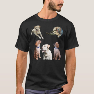 Camiseta Adesivos Labrador Amarelo