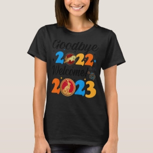 Camiseta Adeus 2022 Boas-vindas 2023 Feliz Lunar Chinês Nov