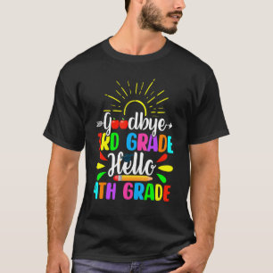 Camiseta Adeus, 3º ano, 4º ano, 4º ano, último dia de