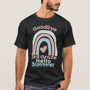 Camiseta Adeus 3º ano Alô 4º ano de Verão no último dia