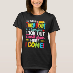 Camiseta Adeus, 3º ano de boas-vindas de volta à escola 4º