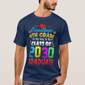 Camiseta Adeus 4ª Classe De Formando Cortado De 2033