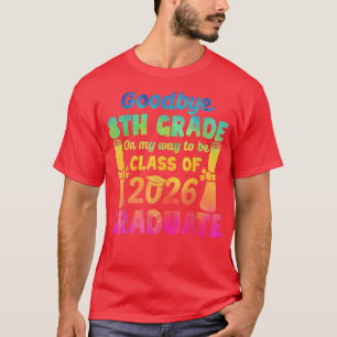 Camiseta Adeus 8ª classe classe de 2026 2022 Formando Hello