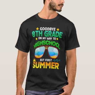 Camiseta Adeus 8º Graduação Para Segundo grau Hello S