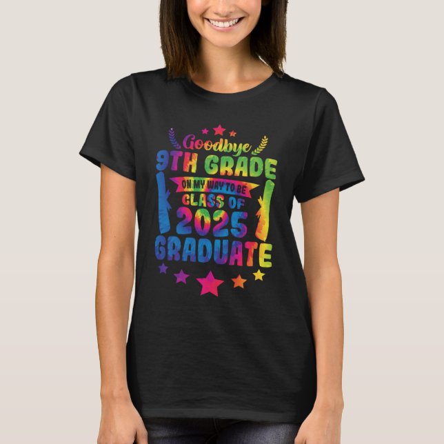 Camiseta Adeus, 9ª Classe do Formando 2025, 9º Grau (Frente)