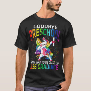 Camiseta Adeus Classe Pré-Escolar De 2026 Formando Hello 1r