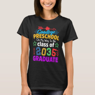 Camiseta Adeus, Classe Pré-Escolar De 2035, Formando Olá Ki