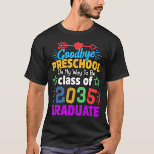 Camiseta Adeus, Classe Pré-Escolar De 2035, Formando Olá Ki