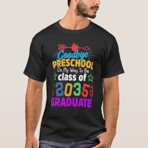 Camiseta Adeus, Classe Pré-Escolar De 2035, Formando Olá Ki