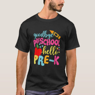 Camiseta Adeus Classe Pré-Escolar De Formando 2033 Olá Pré