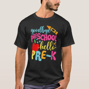 Camiseta Adeus Classe Pré-Escolar De Formando 2033 Olá Pré