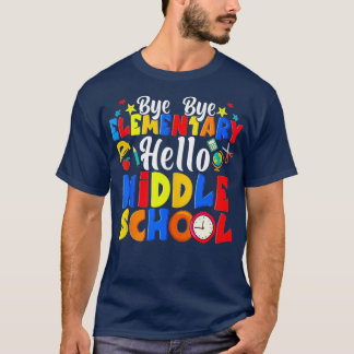 Camiseta Adeus Elementar Olá Engraçado do Ensino Médio