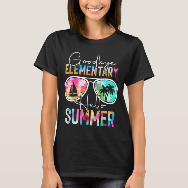 Camiseta Adeus Elementar Olá Verão do Dia Passado (Frente)