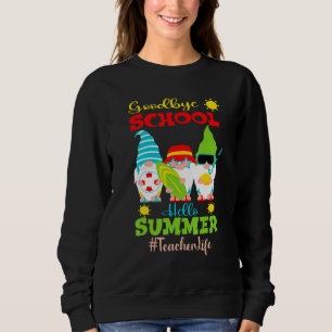Camiseta Adeus Escola Alô Vaga de Verão Professor de Gnomo