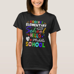 Camiseta Adeus Escola Elementar Alô Formando do Ensino Médi