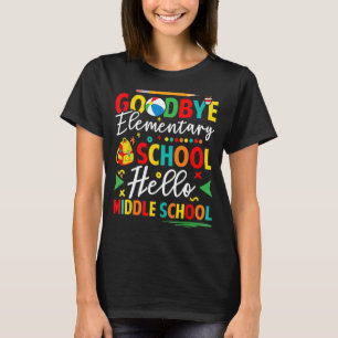 Camiseta Adeus Escola Elementar Alô Formando do Ensino Médi
